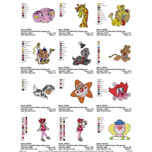 Package Bozo 03 Embroidery Designs
